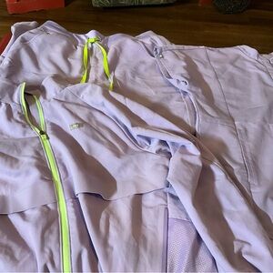 Figs Women's Scrub Set in Lavender and Neon Yellow